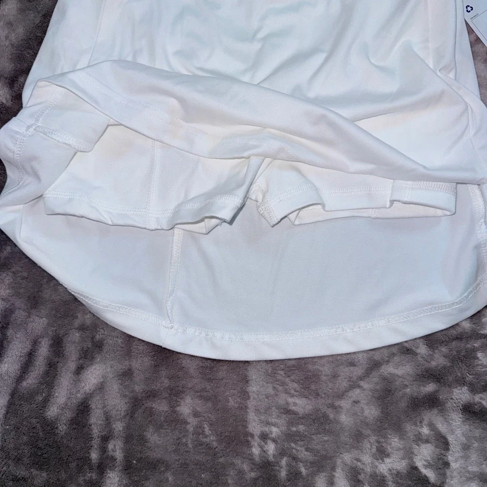 Champion A-Line Skort Girls Size M 10/12 White NEW Athletic Active Shorts Skirt